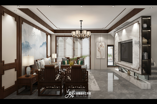 涼山彝族自治州百貨集團公司職工住宅(三岔口西巷)新中式風(fēng)格別墅裝修案例
